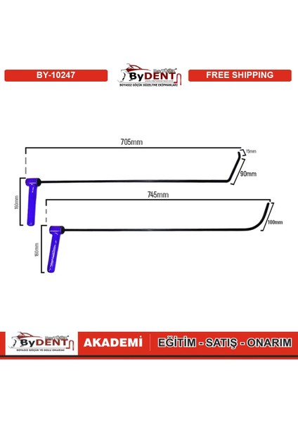 Pdr Boyasız Göçük Düzeltme Özel Çubuk Sustalı 360 Döner Kulp fırsatları