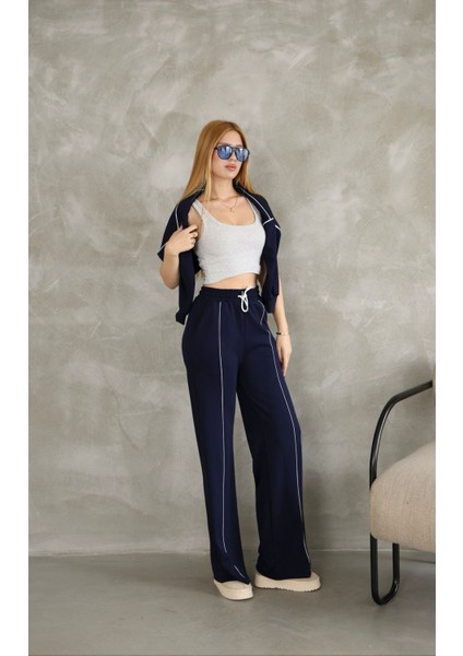 Biyeli Fermuarlı Geniş Paça Modal Kumaş Eşofman Takım fırsatları