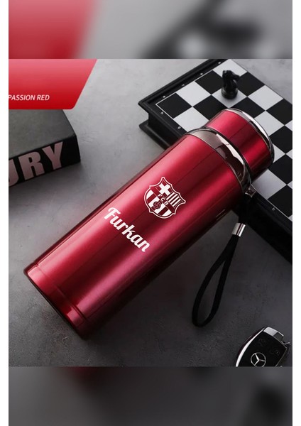 1 Litre Paslanmaz Çelik Takım Baskılı Termos 12 Saat Sıcak Soğuk Tutma Dayanıklı Yapı fiyatları