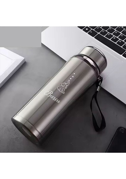 1 Litre Paslanmaz Çelik Fil Baskılı Termos 12 Saat Sıcak Soğuk Tutma Dayanıklı Yapı fiyatları