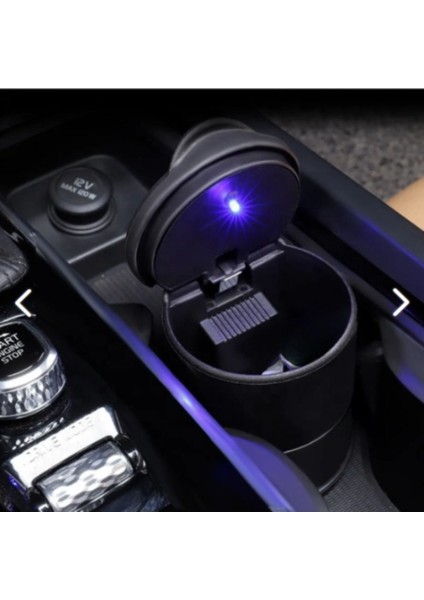 Audi A3 Sedan 2013-2014-2015-2016-2017-2018-2019 Mavi Işıklı Kapaklı-Küllük-Bardaklık-Kumbara