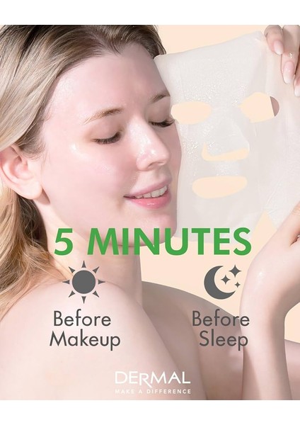 Canlandırıcı, Yenileyici, Sakinleştirici Centella Asiatica Özlü Kolajen Maske X5 fırsatları