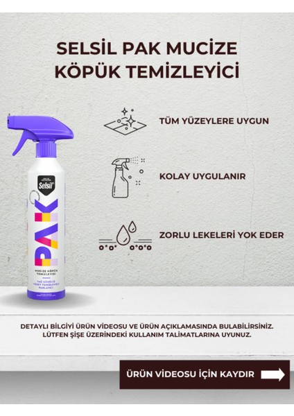 Pak Mucize Köpük Temizleyici Sprey 500 ml