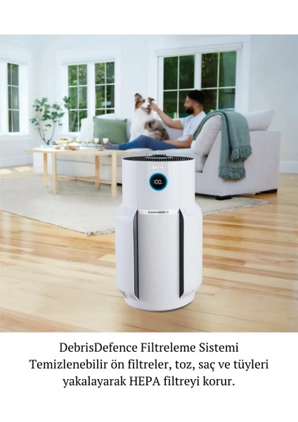 Çift Teknoloji ,130 Metre Kareyi Tekseferde Temizleyen Hava Temizleyicisi Max Beyaz