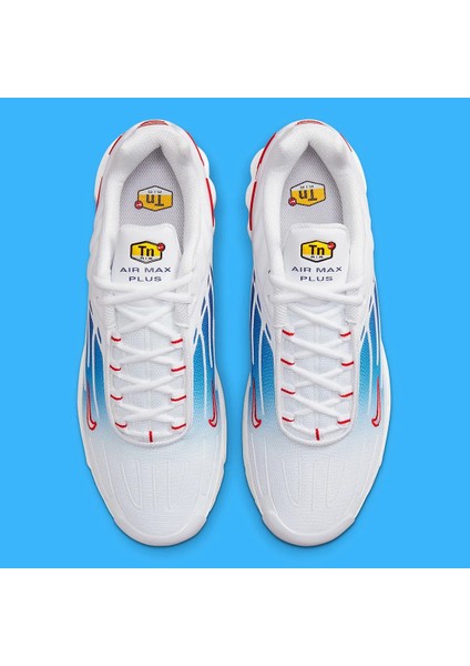 Air Max Plus 3 Vivid Blue Gradient Unisex Beyaz Spor Ayakkabı -(FN3411-100) indirimleri