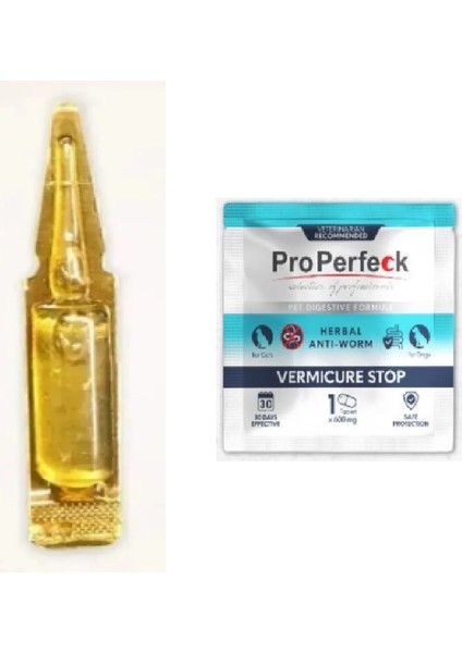 Kedi Köpek Iç-Dış Prazit Bitkisel Damla ve Tablet