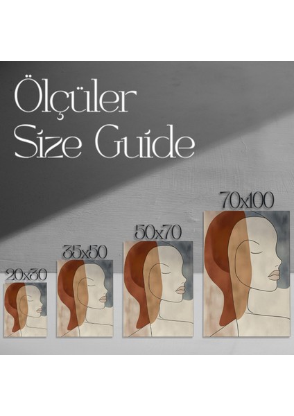 Soyut Kadın Portresi Tablosu modelleri