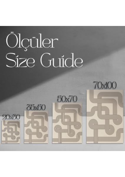 Retro Geometrik Desen Tablosu modelleri