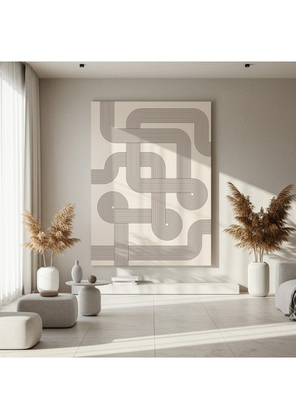 Retro Geometrik Desen Tablosu fırsatları