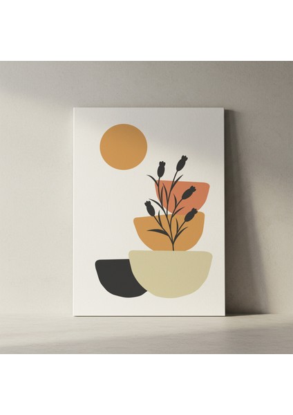 Soyut Bitki Desenli Modern Sanat Tablosu fiyatları