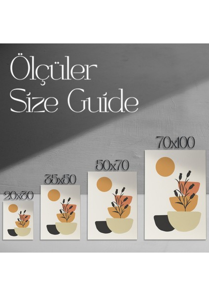 Soyut Bitki Desenli Modern Sanat Tablosu modelleri