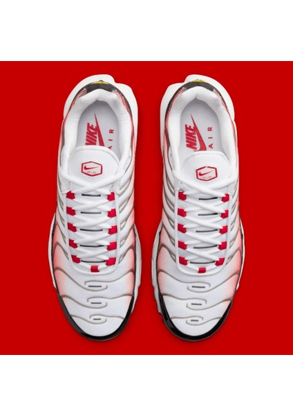 Air Max Plus White Black University Red Unisex Spor Ayakkabı - (HM9611-100) fırsatları