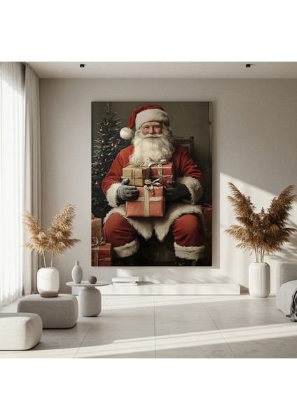 Noel Baba ve Hediyeleri Kış Temalı Tablo fırsatları