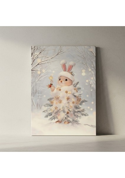 Noel Tavşanı Kış Ormanı Tablosu fiyatları