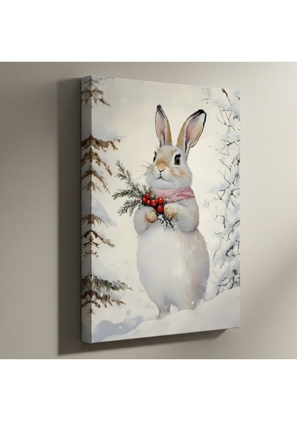 Kış Tavşanı Noel Hayvanları Tablosu