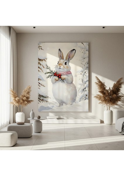 Kış Tavşanı Noel Hayvanları Tablosu fırsatları