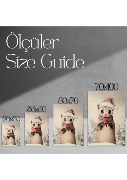 Sevimli Gelincik Noel Tablosu modelleri