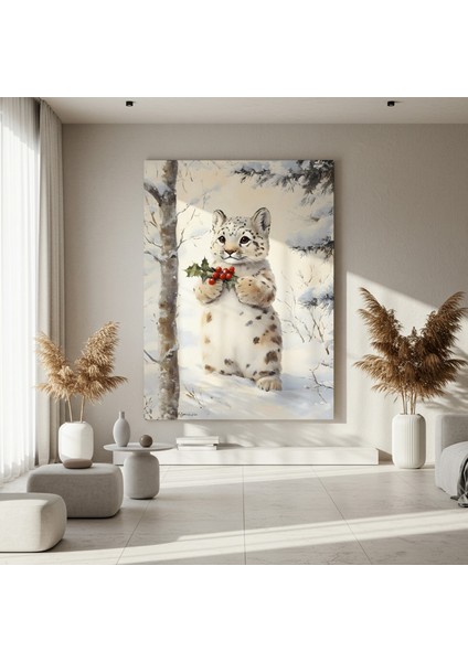 Kardan Adam ve Kar Leoparı Noel Tablosu fırsatları