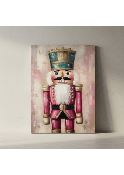 Pembe ve Altın Fırfırlı Kırlangıç Kralı Noel Baba Tablosu fiyatları