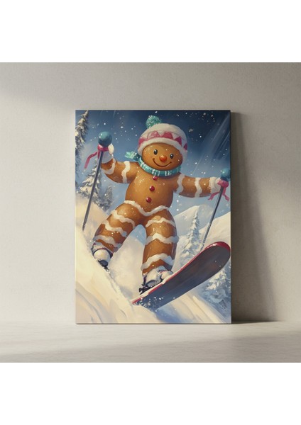 Kardan Adam Kayakçı Noel Tablosu fiyatları