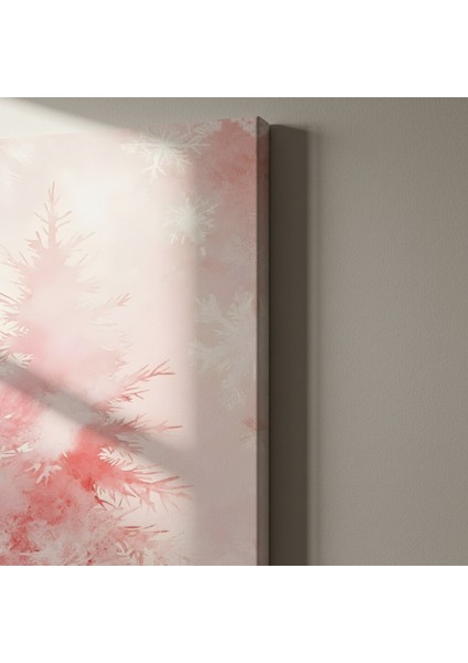 Pembe Kış Ağacı Suluboya Tablosu indirimleri