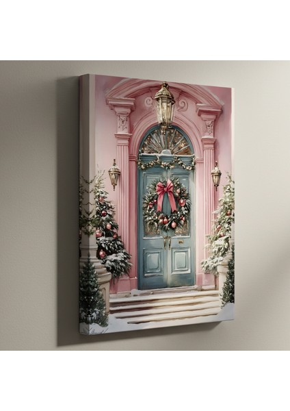 Pembe Ev Noel Kapısı Tablosu
