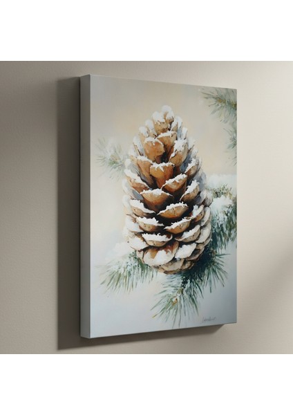 Kışın Karlı Kozalak Tablosu