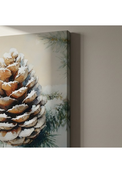 Kışın Karlı Kozalak Tablosu indirimleri