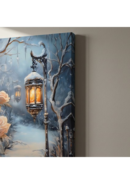 Kış Gecesi Gül Bahçesi Tablosu indirimleri