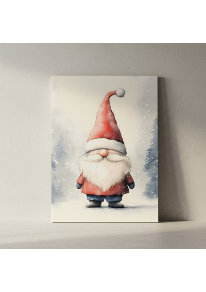 Noeli Kar Yağışı Içinde Sevimli Cüce Tablosu fiyatları