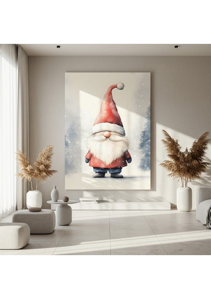 Noeli Kar Yağışı Içinde Sevimli Cüce Tablosu fırsatları