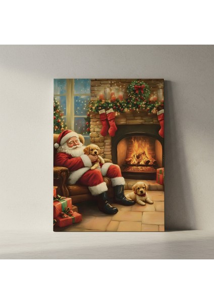 Noel Baba ve Yavruları Kış Şöleni Tablosu fiyatları