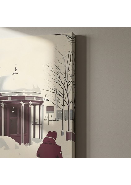 Kış Günü Karda Bekleyen Kişi Tablosu indirimleri