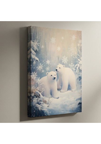 Kış Masalı Kutup Ayıları Tablosu