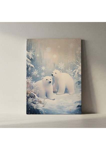 Kış Masalı Kutup Ayıları Tablosu fiyatları