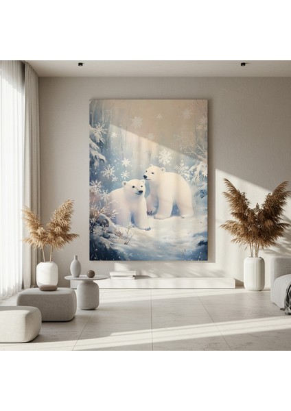 Kış Masalı Kutup Ayıları Tablosu fırsatları