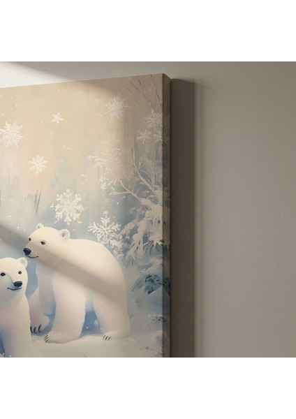 Kış Masalı Kutup Ayıları Tablosu indirimleri