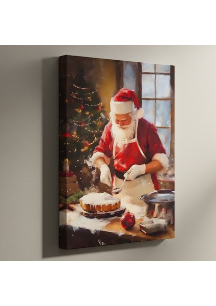 Noel Baba'nın Kış Pastası Tablosu