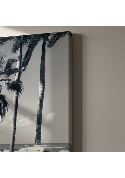 Plaj Manzaralı Klasik Araba Tablosu indirimleri