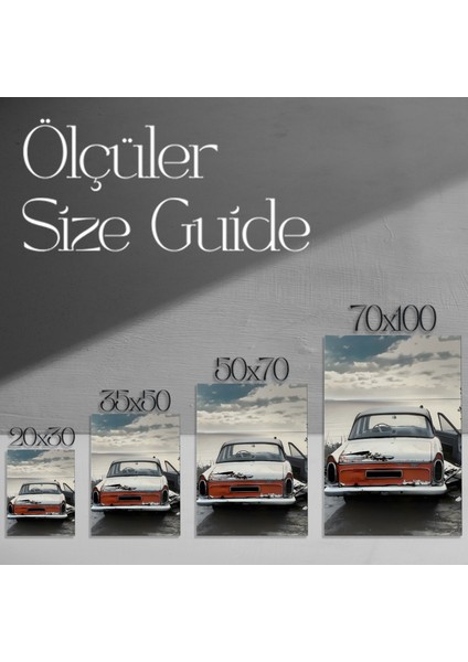 Paslı Araba Sahil Manzarası Tablosu modelleri