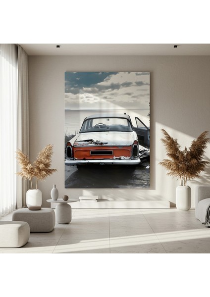 Paslı Araba Sahil Manzarası Tablosu fırsatları