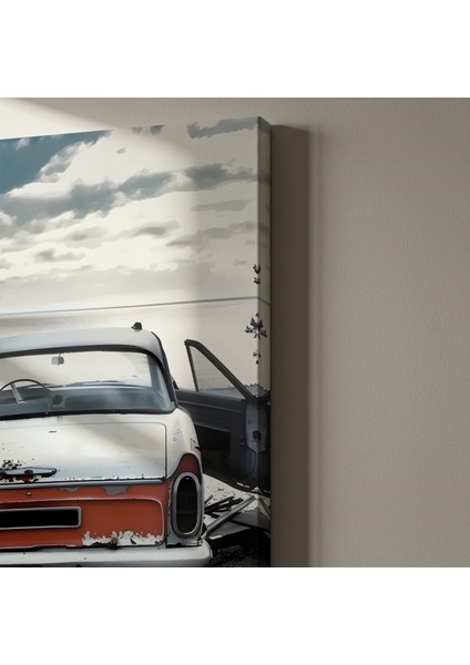 Paslı Araba Sahil Manzarası Tablosu indirimleri