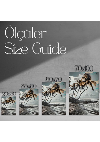 Plaj Manzarası Soyut Sanat Tablosu modelleri
