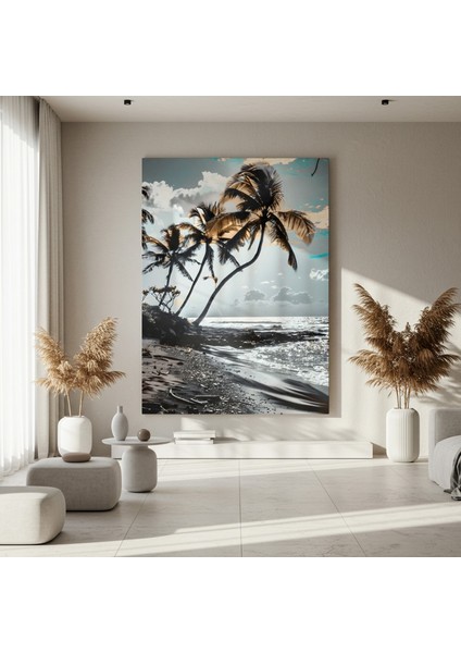 Plaj Manzarası Soyut Sanat Tablosu fırsatları