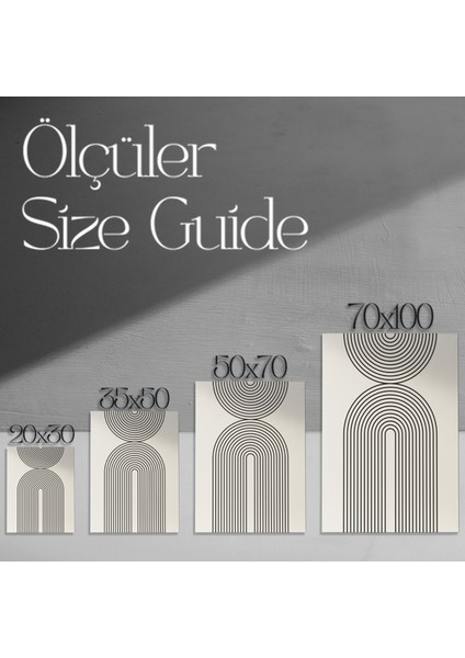 Minimalist Geometrik Sanat Tablosu modelleri