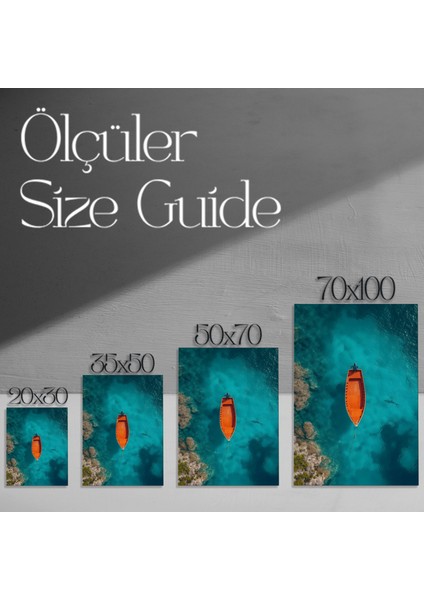 Turkuaz Sular ve Portakal Tekne Tablosu modelleri