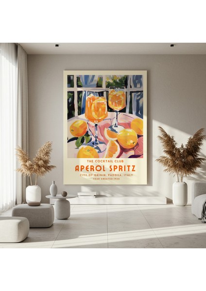 Aperol Spritz Illüstrasyon Tablosu fırsatları