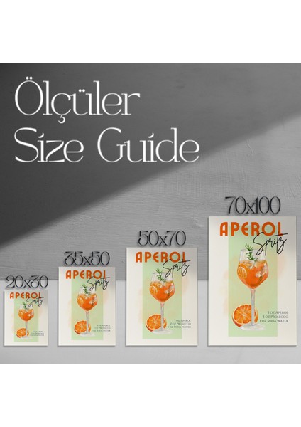 Aperol Spritz Illüstrasyon Tablosu modelleri