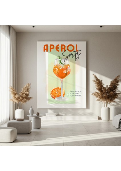 Aperol Spritz Illüstrasyon Tablosu fırsatları
