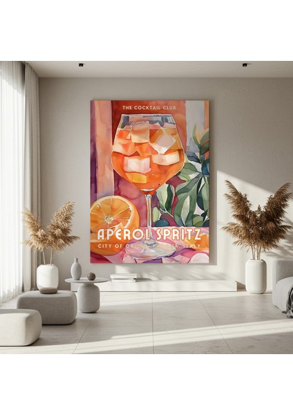 Aperol Spritz Akrilik Suluboya Tablosu fırsatları